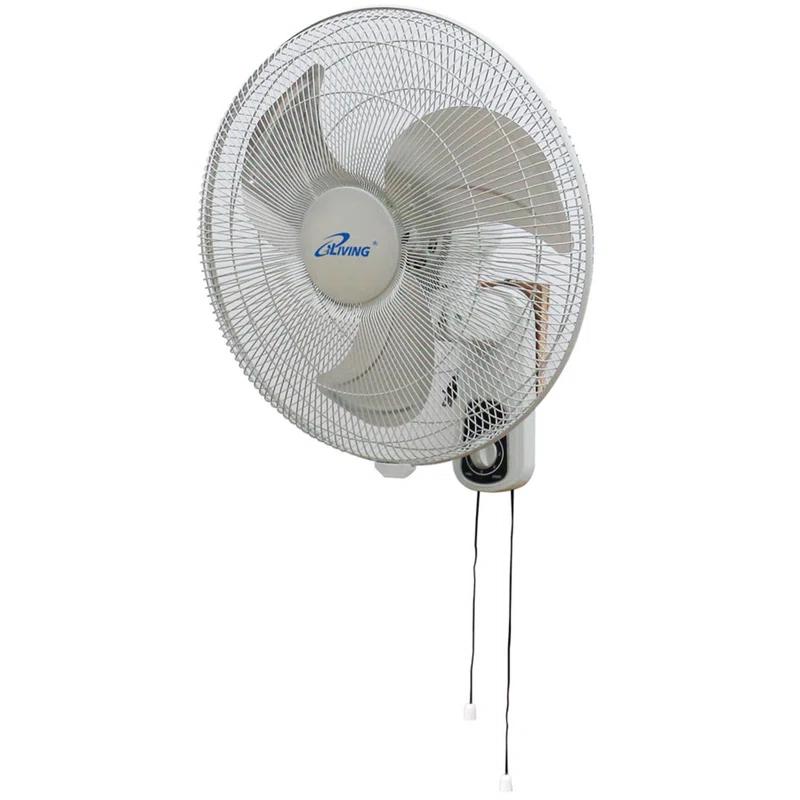 iLIVING ILG8IN18X Glow Oscillating Wall Mount Fan with Adjustable Tilt, 18-inch, 3 Speed, Metal Grille and Blade, 90 Degree Oscillation, Airflow 1650CFM, Ideal for Home, Bedroom, Gym & Office, Greenhouse