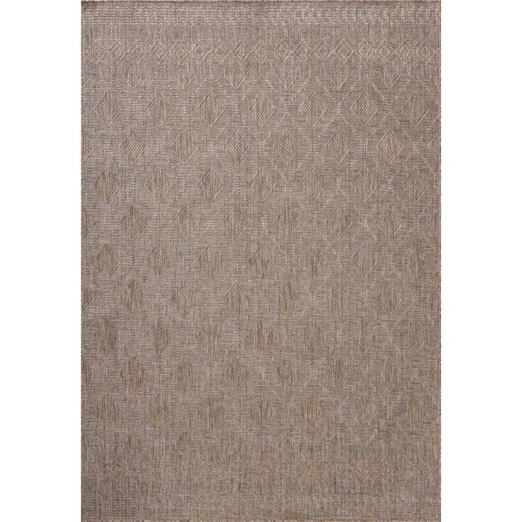 Topanga II Indoor / Outdoor Rug by Amber Lewis x Loloi - Natural and Mist / 3'11" x 5'11"