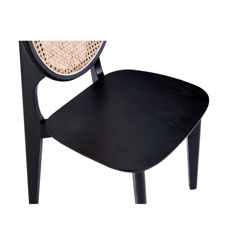 Bayou Breeze Dalen 16.54'' H Ash Solid Wood Cane Back Side Chair