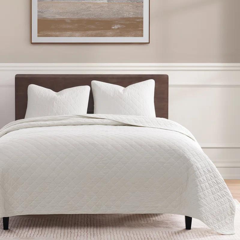 Indigo Hill by HiEnd Accents Cotton Comfort Solid Color Classic Chic Casual Modern Rustic Quilt Set