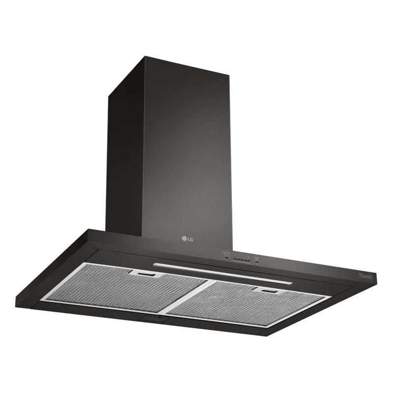 35.4" 600 CFM Ducted Wall Mount Range Hood with Nightlight