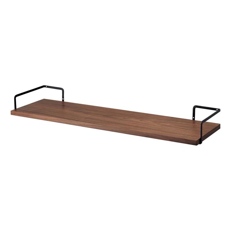 Yamazaki Home Wall-Mounted Space Saving Wood Shelf, Wood