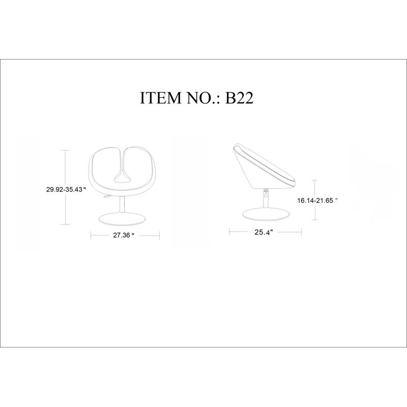 Ivy Bronx Upholstered Barrel Chair