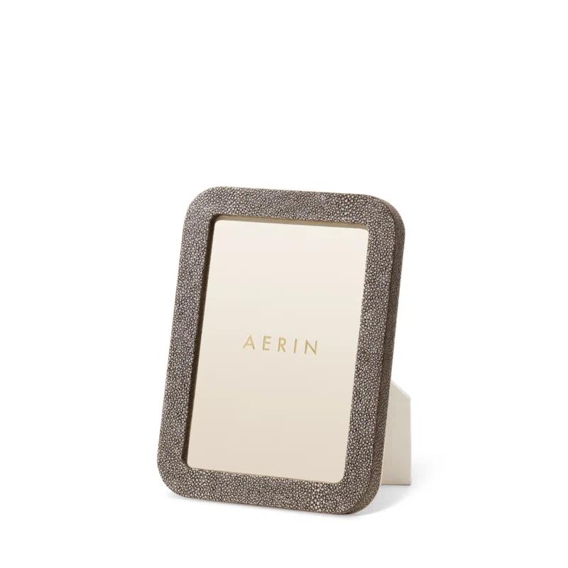 AERIN Shagreen Leather Picture Frame