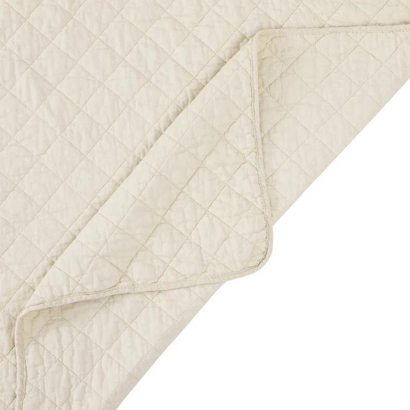 Indigo Hill by HiEnd Accents Cotton Comfort Solid Color Classic Chic Casual Modern Rustic Quilt Set