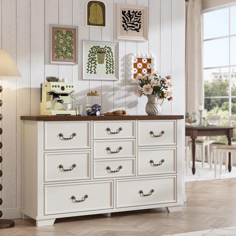 Charlton Home® Dresser For Bedroom With 9 Drawers
