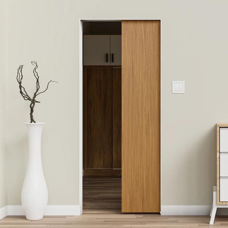 Villar Home Designs Heavy Duty Sliding Pocket Door Hardware Set for 24'' to 36'' doors with Soft Close and Frame