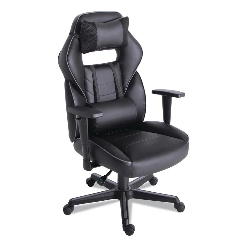 Inbox Zero Inbox Zero Adjustable Reclining Ergonomic Faux Leather Swiveling PC & Racing Game Chair