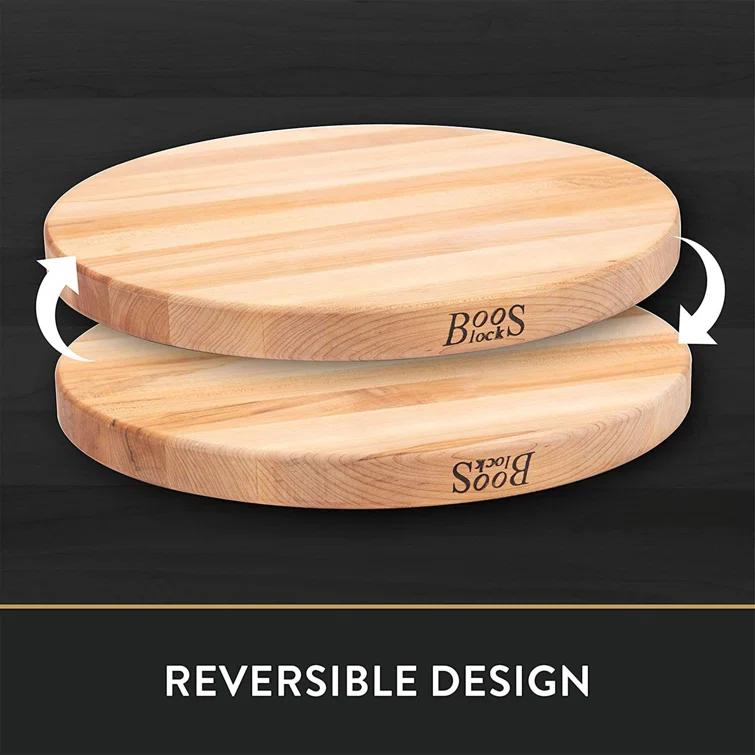 John Boos John Boos 18" Round Cutting Board, 1.5" Edge Grain