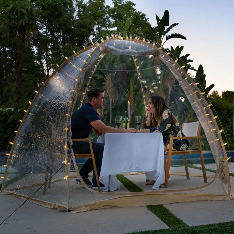10 Ft. W x 10 Ft. D Fiberglass Pop-Up Bubble Tent
