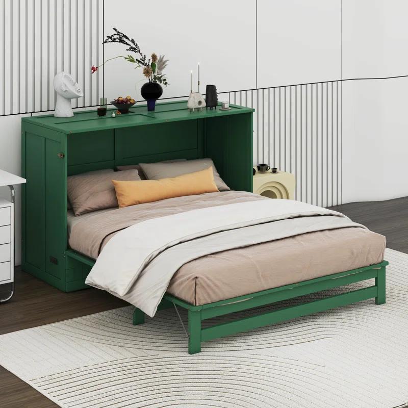Cosmic Queen Size Murphy Bed With Built-In Charging Station