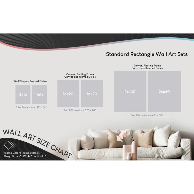 Stupell Industries Abstract Charcoal Kindling 2 PC Framed Giclee Art Set by Yvette St. Amant
