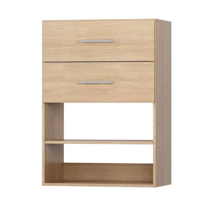 HOMEIBRO 2 Drawer Short Tower Closet Unit Closet System