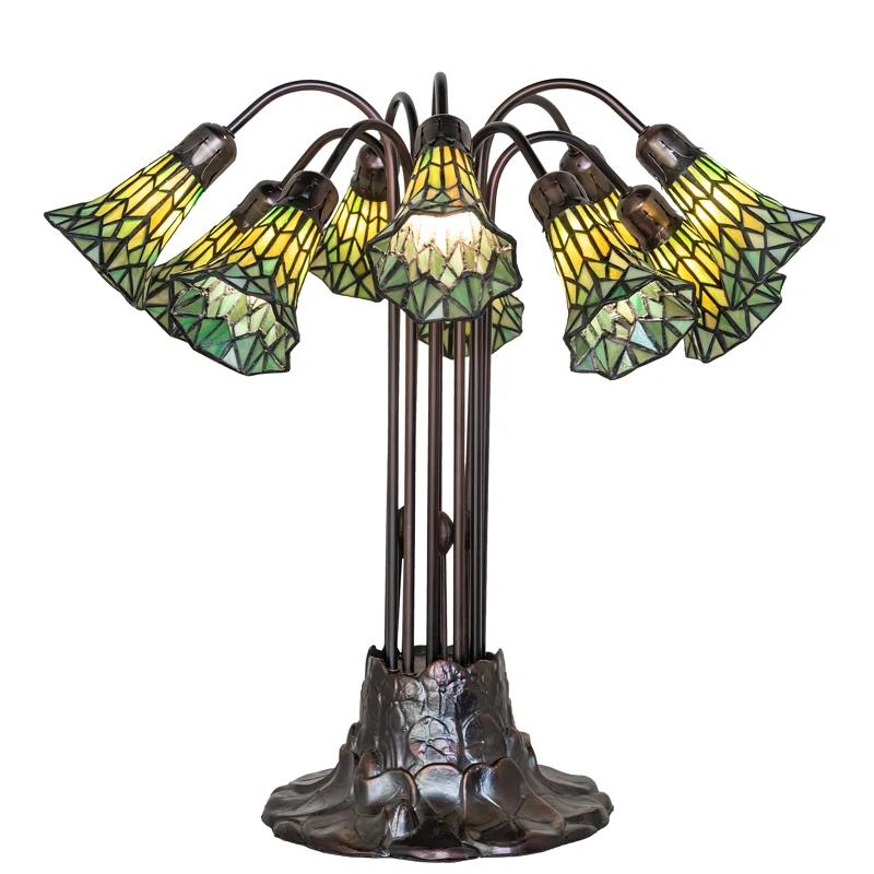 Meyda Lighting Pond Lily Metal Table Lamp