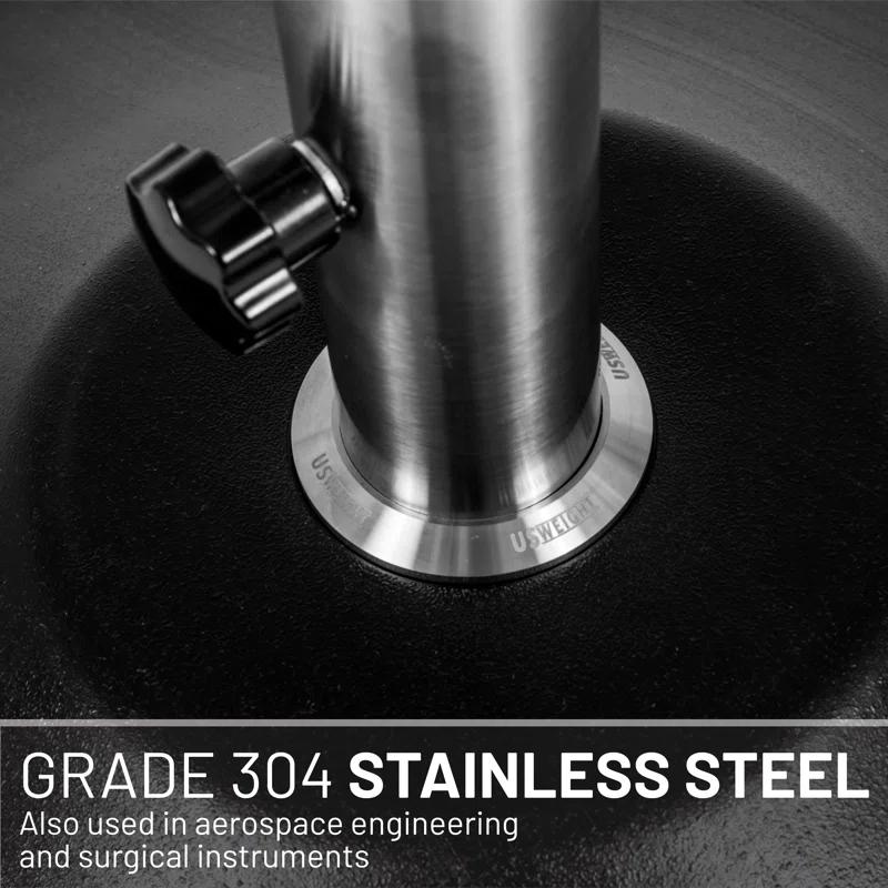 US Weight Fillable 120lb Capacity Free Standing Patio Umbrella Base
