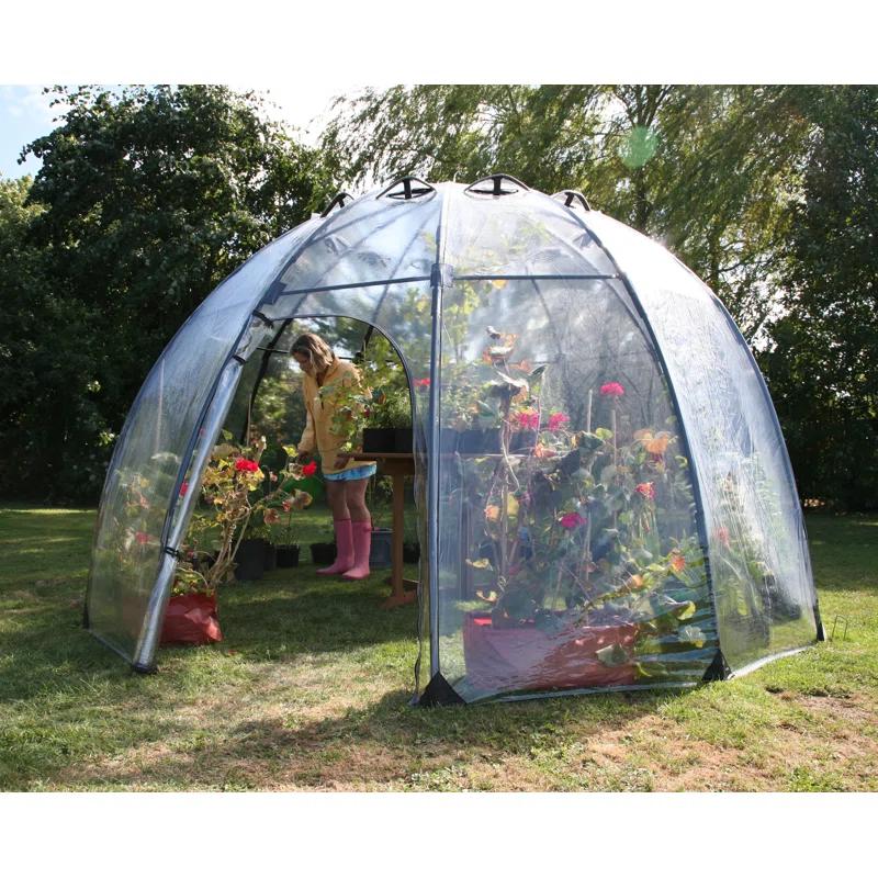 Haxnicks 11.5 Ft. W x 11.5 Ft. D Large Sunbubble Walk-in Greenhouse
