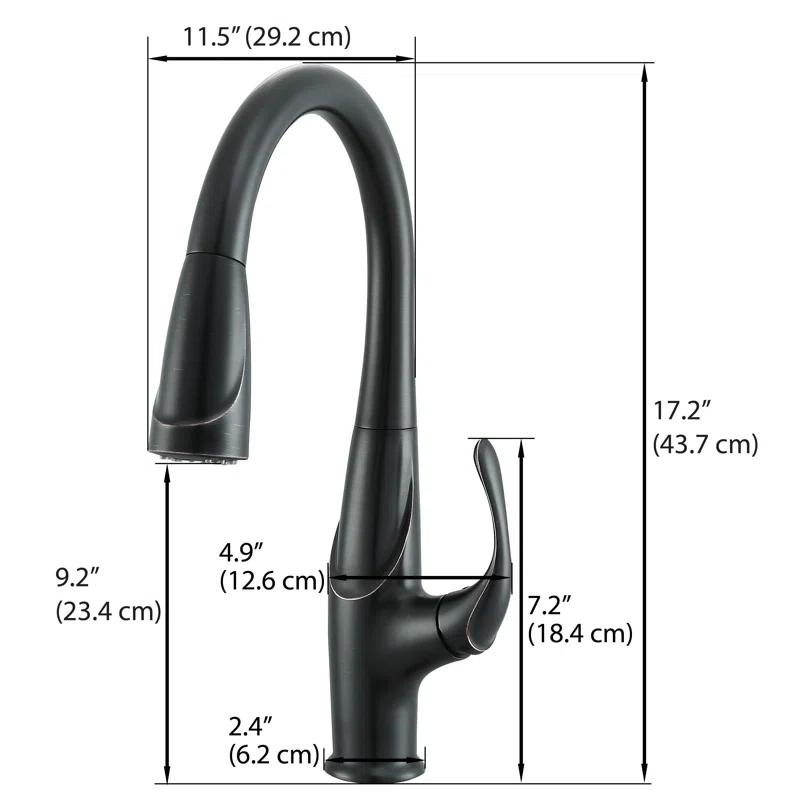 Ancona Eliya Pull Down Kitchen Faucet
