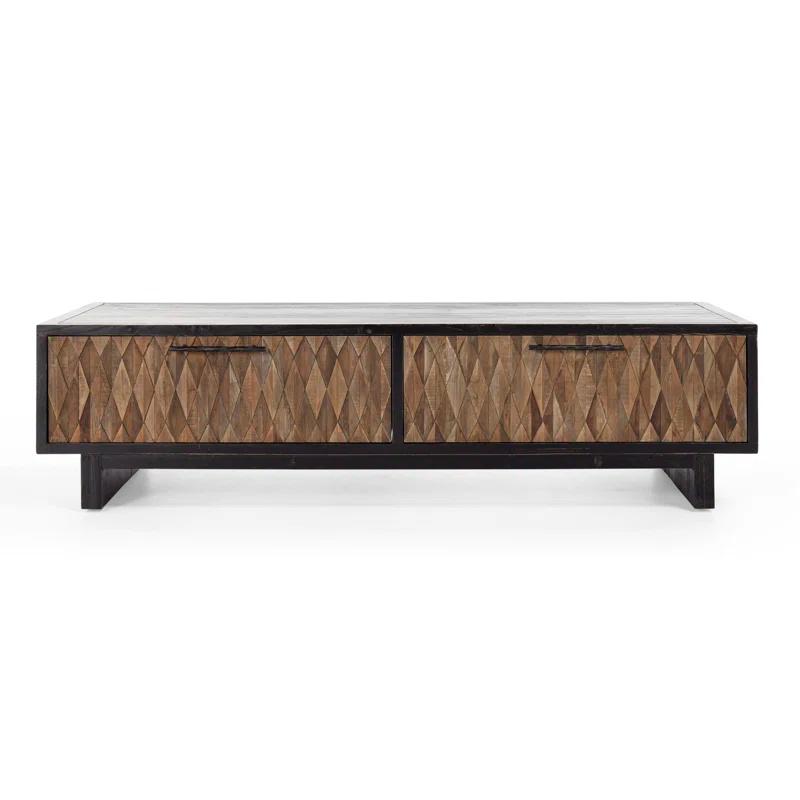 Classic Home Anton Reclaimed Wood Coffee Table with Drawers