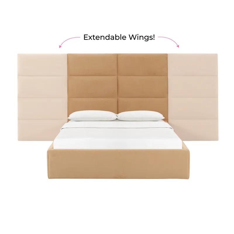 TOV Furniture Eliana Honey Velvet Bed