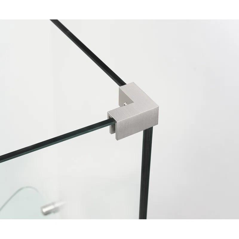 Aston Bromley GS 77.63" W x 72" H Rectangle Hinged Shower Enclosure SEN962EZ-SS-412736-10