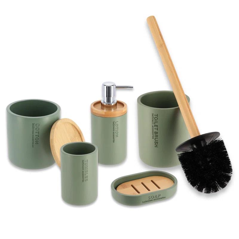 Evideco Willis Bathroom Accessory Set 5 Pieces