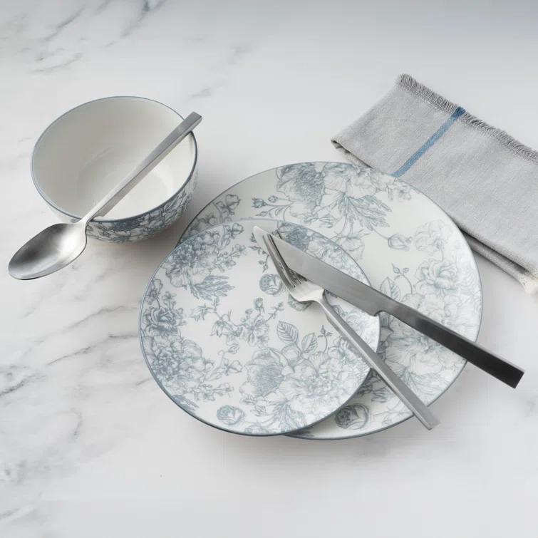 Godinger Silver Art Co Victoria Godinger 12 Piece Dinnerware Set, Service for 4