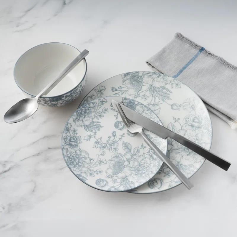 Godinger Silver Art Co Victoria Godinger 12 Piece Dinnerware Set, Service for 4