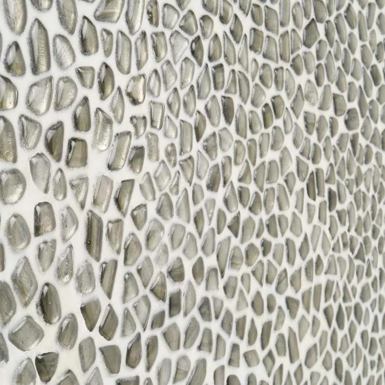 Bond Tile Fractal Pebble 11.88 in. x 11.88 in. Polished Glass Wall Mosaic Tile (0.98 Sq. Ft. / Each)