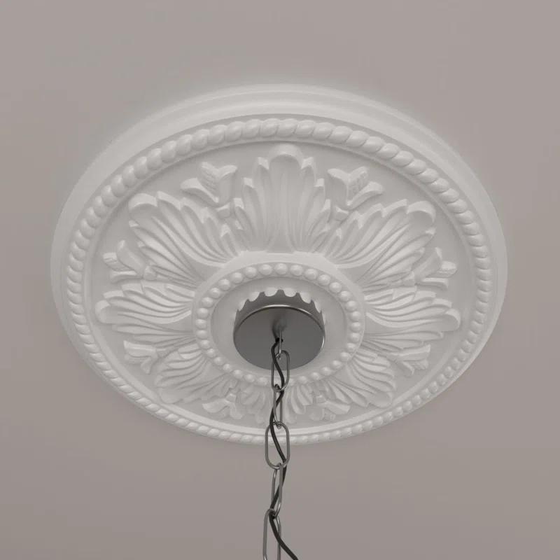 Ekena Millwork Edinburgh 18'' H x 18'' W D Urethane Ceiling Medallion