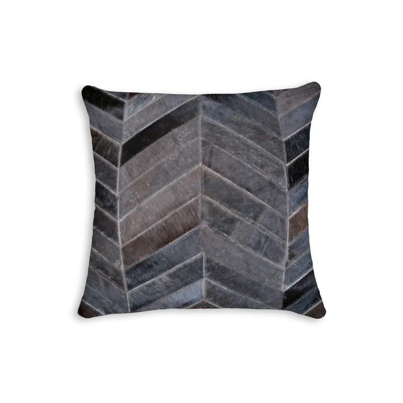 eRug Outlet Torino Leather/Suede Throw Square Pillow Cover & Insert