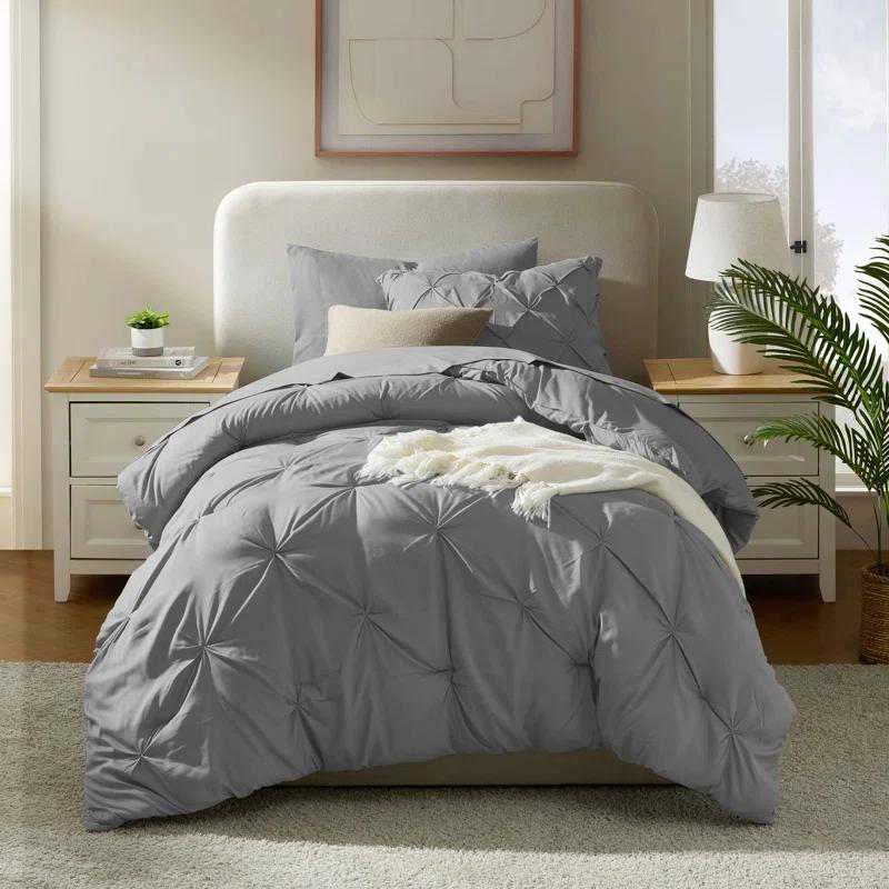 Bed-in-A-Bag Pleated Comforter Set with Bed Sheets