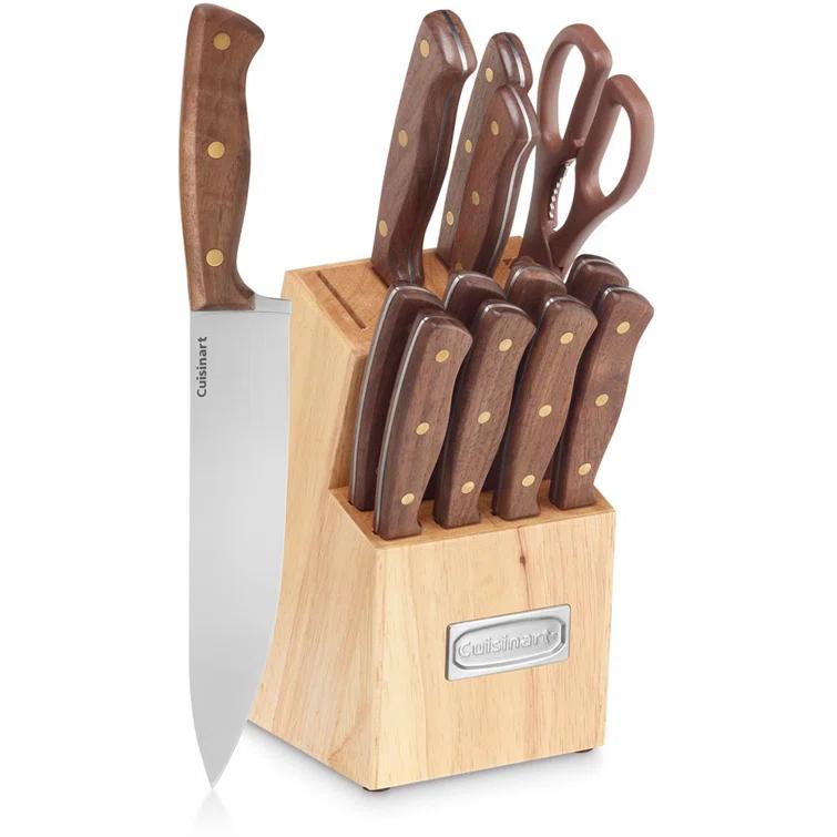 Cuisinart Cuisinart Advantage 14 Piece Triple-Rivet Knife Set and Wood Storage Block