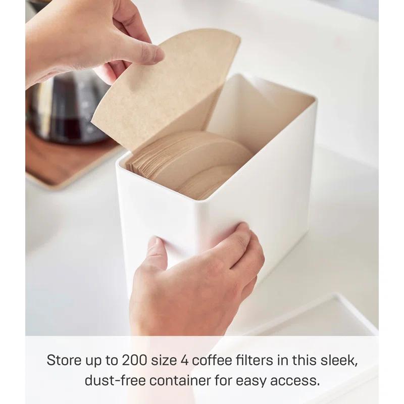 Yamazaki Home Yamazaki Home Coffee Filter Case, Polypropylene, Lid
