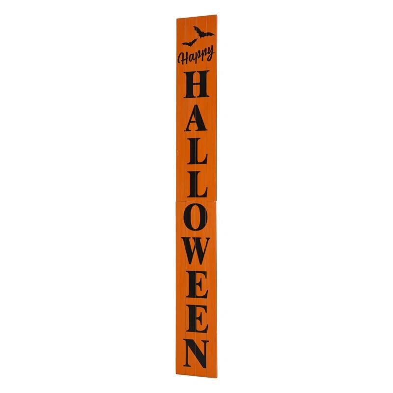 Jetlink Crafts Happy Halloween 5 Foot Wooden Porch Sign