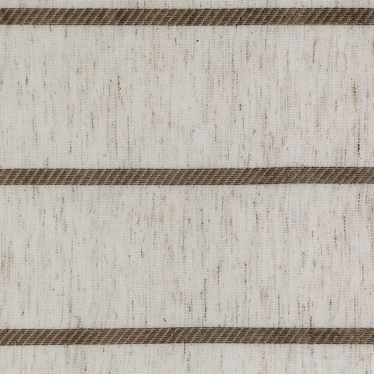 Clean Window Clean Window Aso Twill Stripe Anti-Dust Linen Blend Sheer Curtain Panel