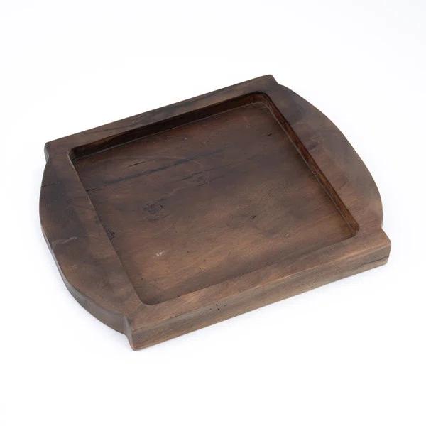 Lylah Round Tray - Carbonized Black
