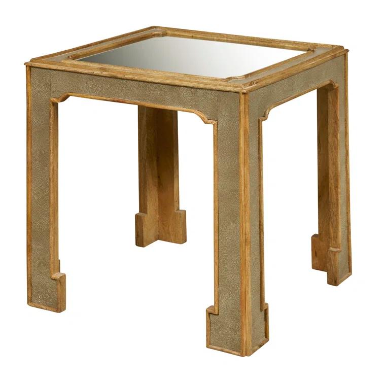 Pulaski Furniture Art Deco Side Table with Mirror Top