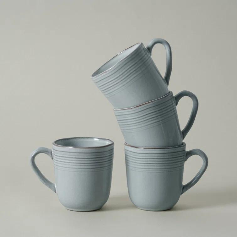 Evansburg 14oz Stoneware Coffee Mug- Service for 4 (Set of 4)