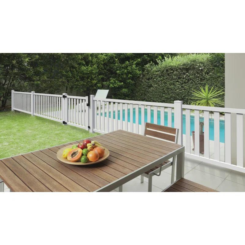Barrette Outdoor Living White Vinyl Gate