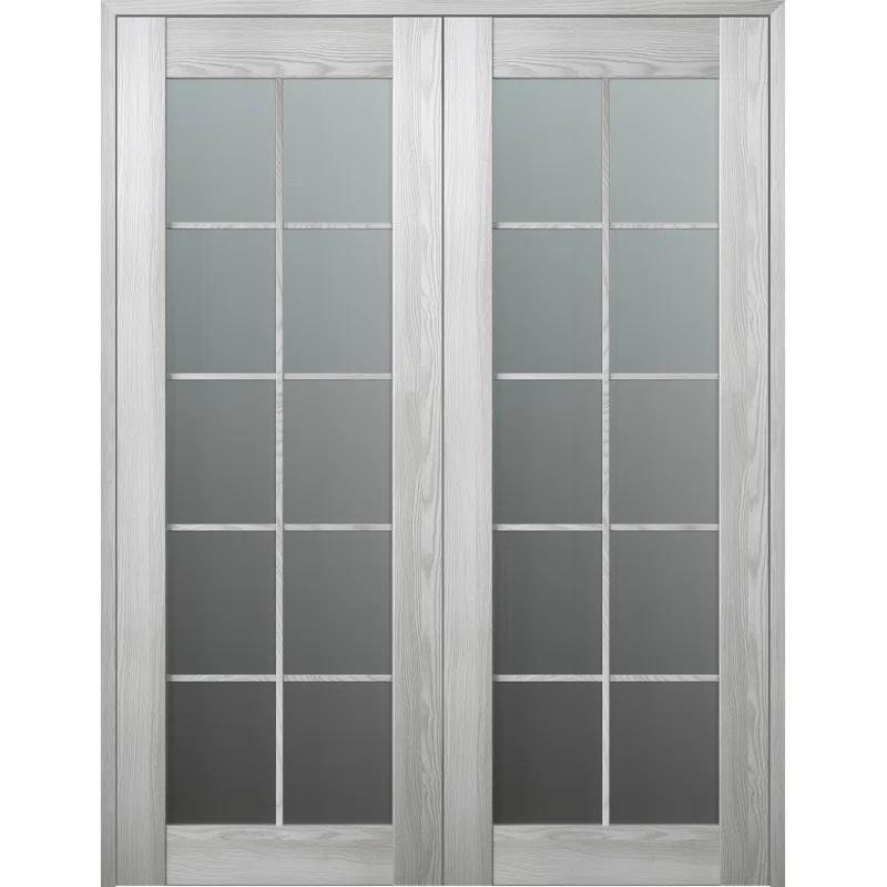 Belldinni Avon 10 Lite Solid + Manufactured Wood Paneled French Doors