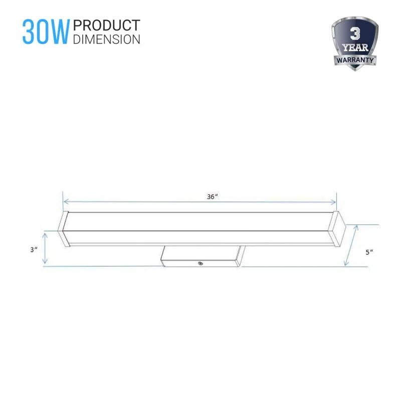 36" Dimmable LED Bath Bar Light