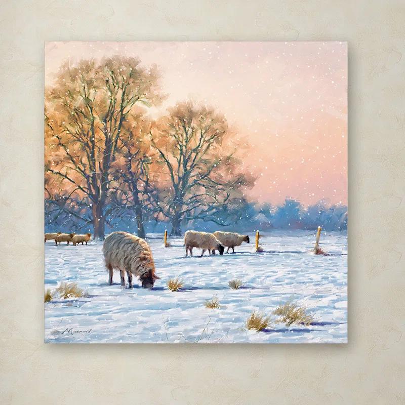 Trademark Fine Art The Macneil Studio " Winter Sheep " by The Macneil Studio