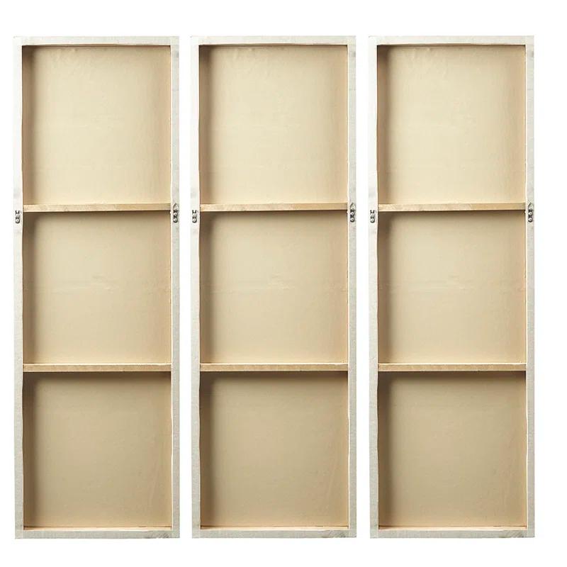 Madison Park Signature Sunburst 3-Piece Hand-Painted Resin Wall Art