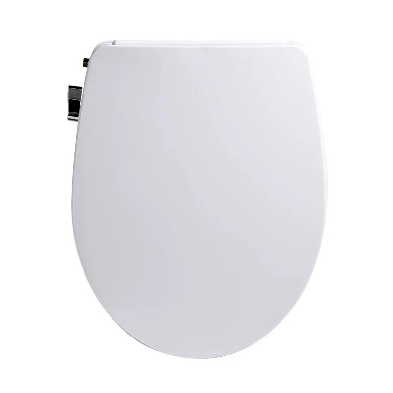 Bio Bidet by BEMIS Slim Zero Round Bidet Toilet Seat, Non-Electric, Dual Nozzles, Slow Close Lid and Night Light SLIMZEROR 000