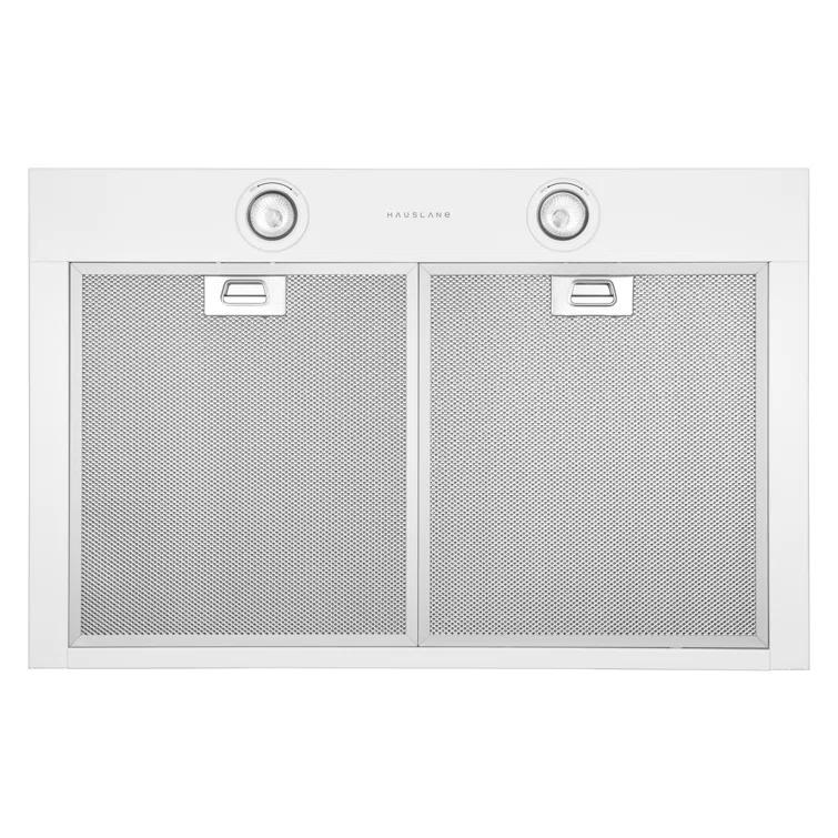 Hauslane Hauslane Wall Mount Range Hood 30 Inch | Wall Chimney | 6” Duct/Ductless Convertible, Strong Suction, Six-layer Aluminum Filters, Changeable LED Lamps, Stove Kitchen Vent Hood WM-530WHT-30B