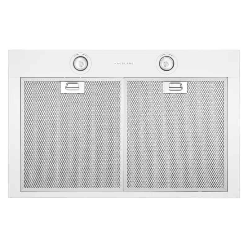Hauslane Hauslane Wall Mount Range Hood 30 Inch | Wall Chimney | 6” Duct/Ductless Convertible, Strong Suction, Six-layer Aluminum Filters, Changeable LED Lamps, Stove Kitchen Vent Hood WM-530WHT-30B