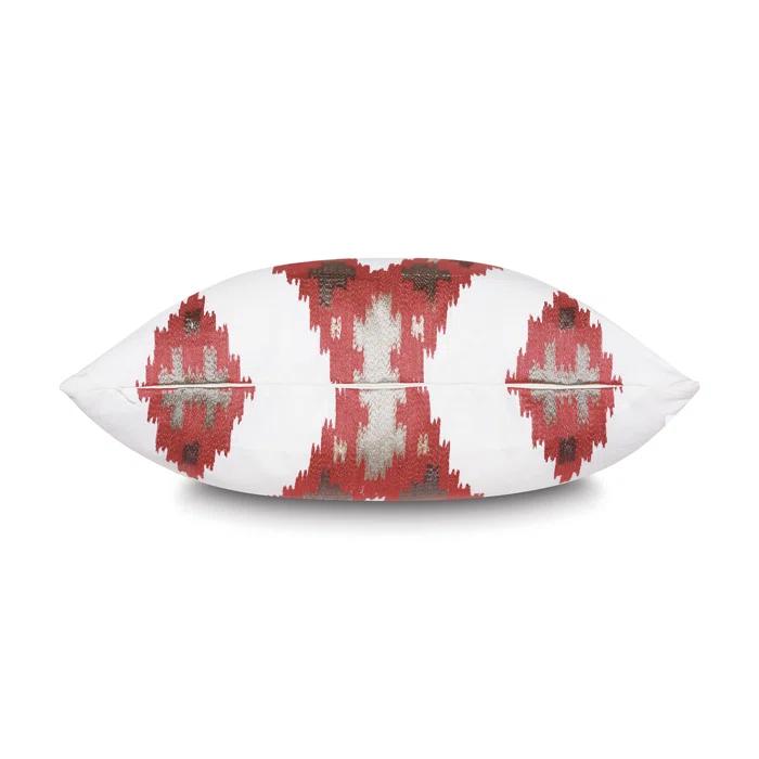 Eastern Accents Embroidered Feather Reversible Throw Pillow