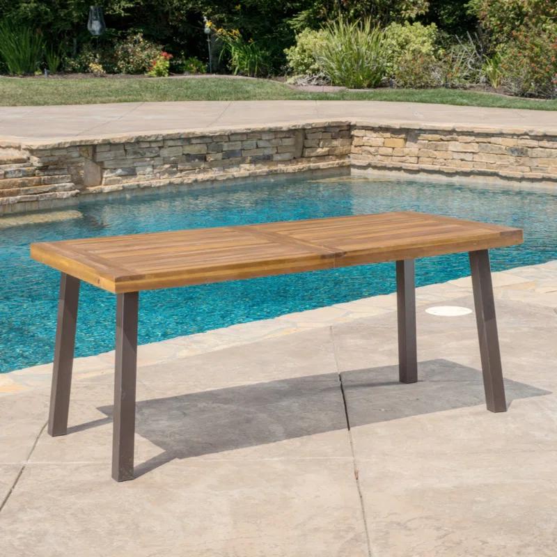17 Stories Chic Industrial-Style Dining Table For Stylish Spaces And Gatherings