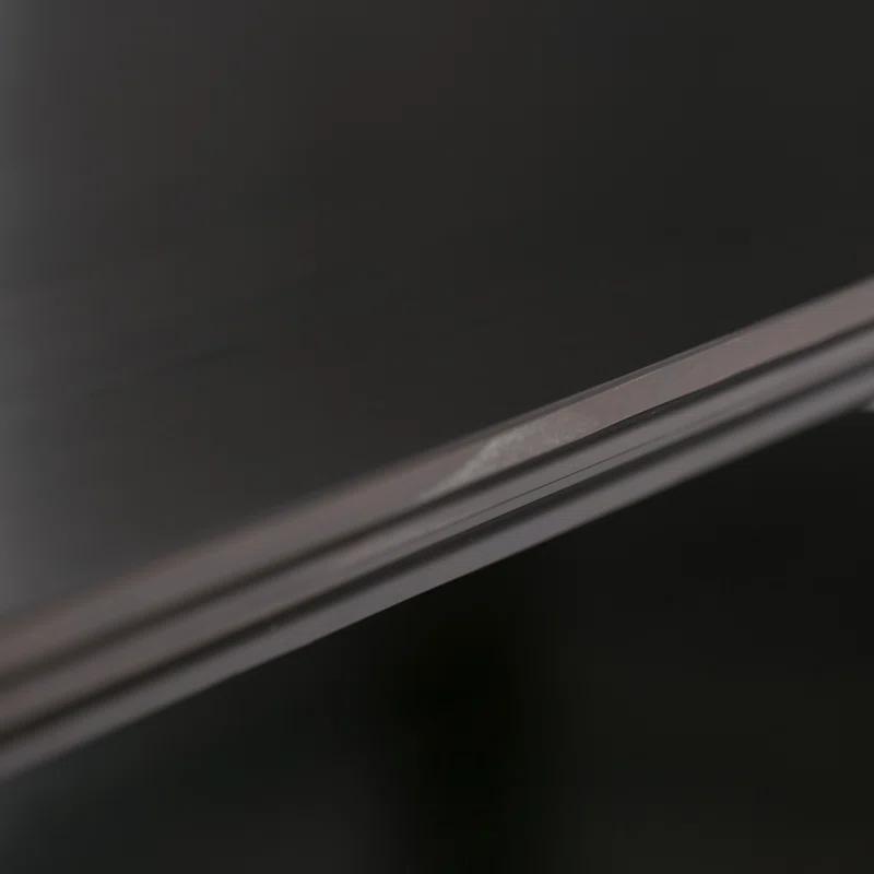 Simpli Home Amherst 44"W Solid Wood Transitional Coffee Table with Open Shelf and 2 Drawers