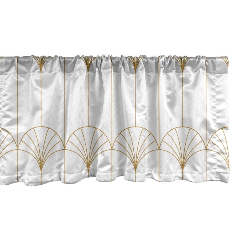 Ambesonne Geometric Tailored 54'' W Window Valance